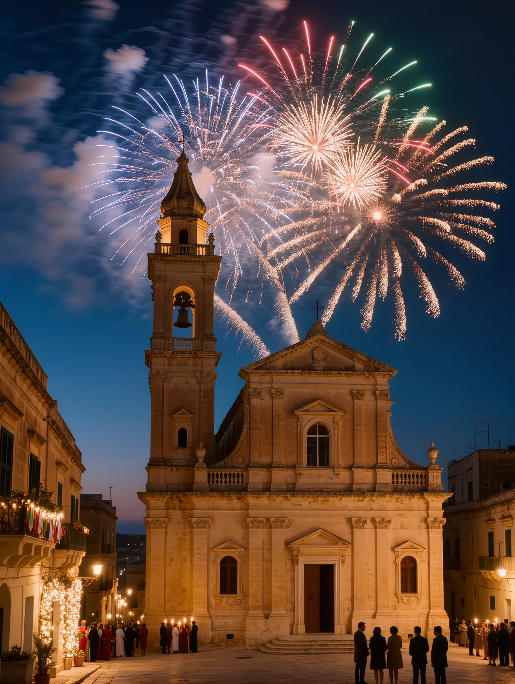 Mosta festa night, cinematic visual